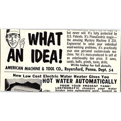 Vacu-Matic Carburetor Saves Gas Wauwatosa WI 1955 Ad AF9-S2