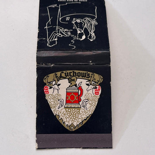 Lüchows Restaurant 110 East 14th St New York Vintage Matchbook Cover MM2-8
