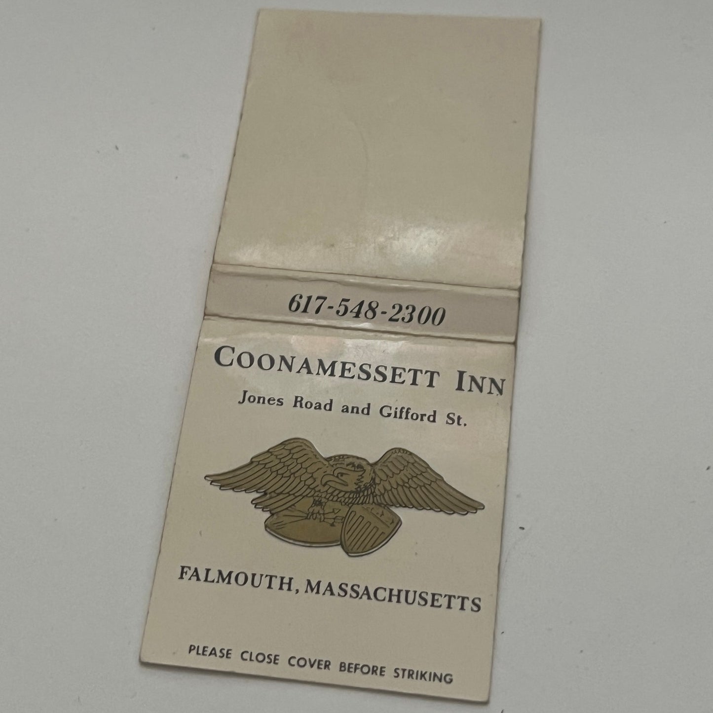 Coonamessett Inn Gifford St. Falmouth MA Vintage Matchbook Cover TB8-MB2-1