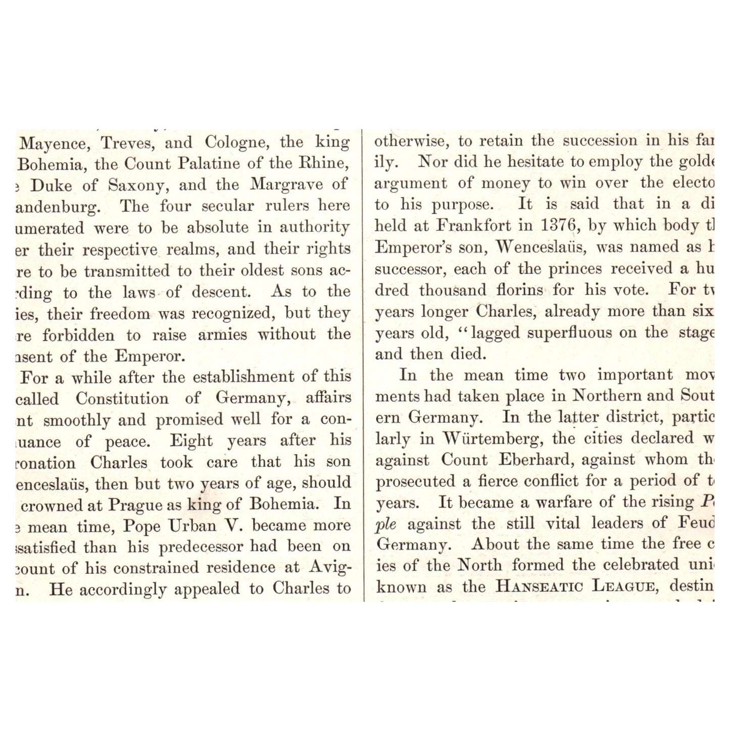 Hanseatic Ship 1911 Engraving Print AF5-7