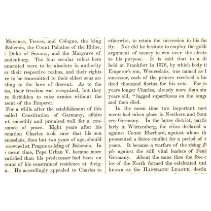 Hanseatic Ship 1911 Engraving Print AF5-7