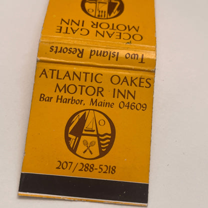 Ocean Gate Motor Inn Bar Harbor Maine Vintage Matchbook Cover MM4-2