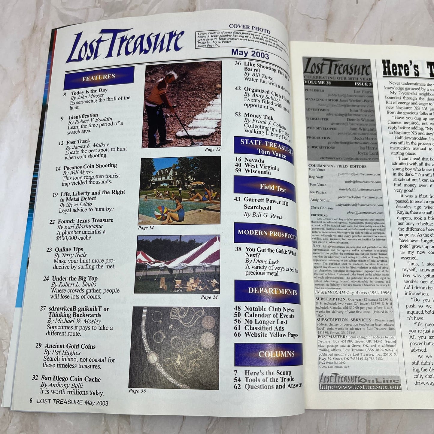 2003 May - Lost Treasure Magazine - Treasure Hunting Gold Prospecting M14