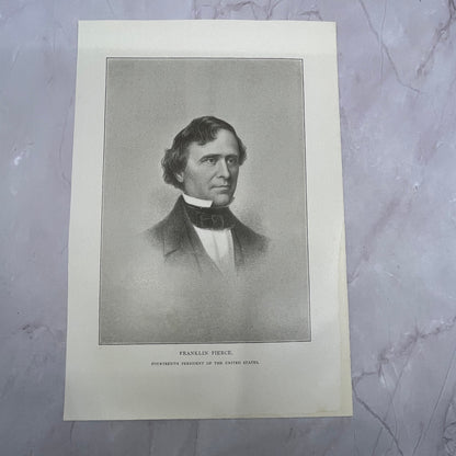 President Franklin Pierce Portrait Antique Engraving 6x9" Art Print V22