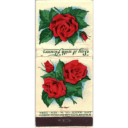 Hampton's Gift Shop & Flowers Hayward WI Vintage Matchbook TB6-MB2-7