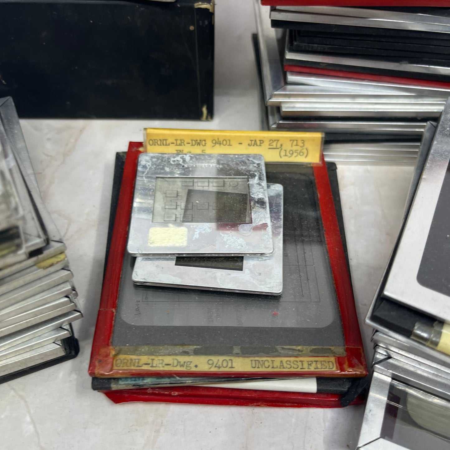 1950s-60s Lot of Technical Scientific Slides Oak Ridge National Laboratory CLO1