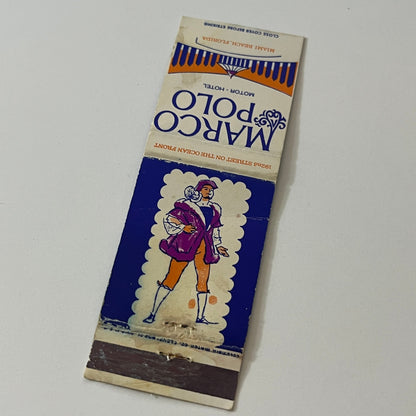Marco Polo Motor Hotel Miami Beach FL Vintage Matchbook Cover TB6-MB2-5