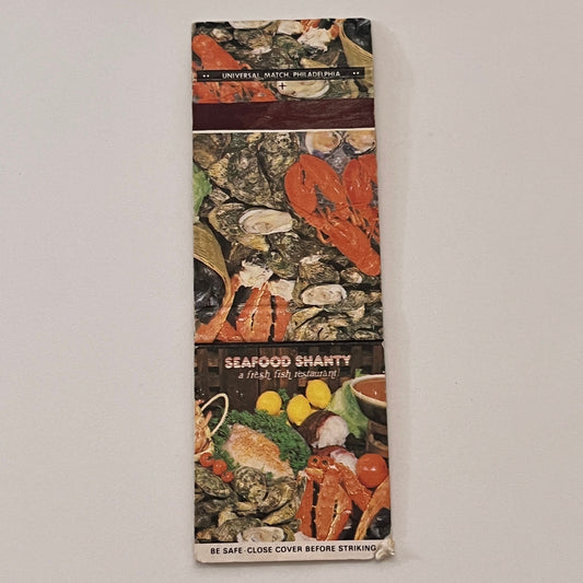 Seafood Shanty Fresh Fish Restaurant Langhorne Vintage Matchbook Cover TB6-MB2-2