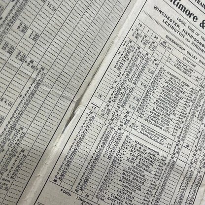 Baltimore & Ohio Railroad 1910 Timetable Feb Pittsburg Wheeling Kenova TI8-S5