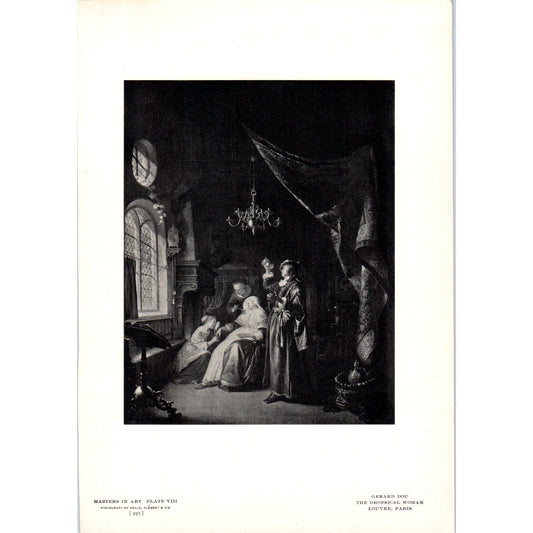 The Dropsical Woman - Gerard Dou c1905 Art Print D15