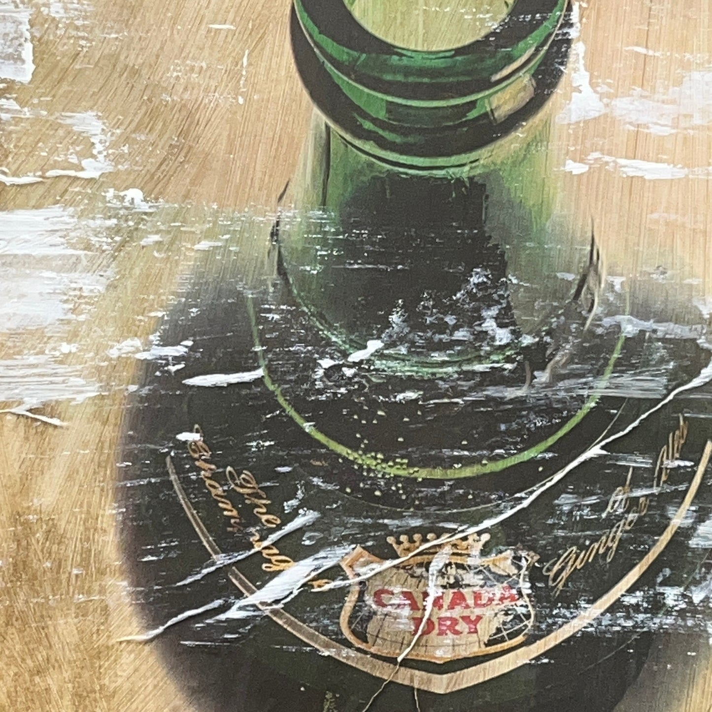 Original Mixed Media Abstract Modern Art Painting 24x36 "Detective Story" Signed
