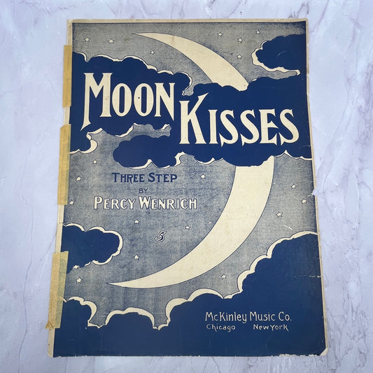 Moon Kisses Three Step Percy Wenrich 1906 Sheet Music V15