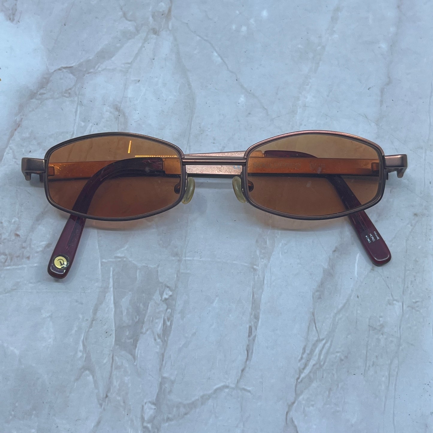 Vtg Copper Tone Red or Dead Soldered Burr Sunglasses Eyeglasses Frames TG7-G5-6
