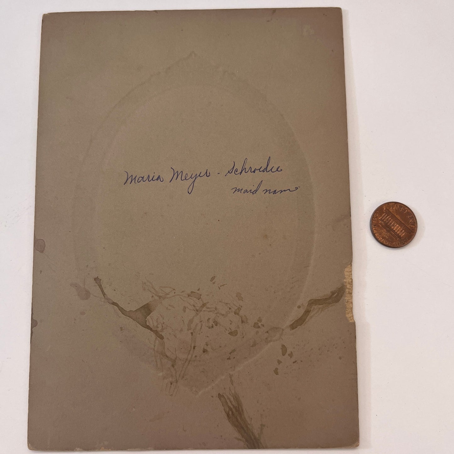 Maria Meyer - Schroeder Antique Victorian CDV Card L2-1