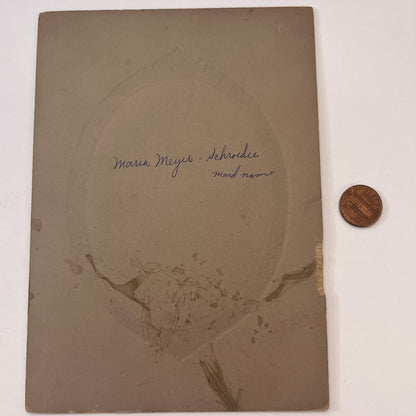 Maria Meyer - Schroeder Antique Victorian CDV Card L2-1