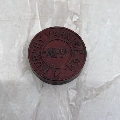 Vintage Undated Murphy Varnish Co., Red Gaming Token SB3
