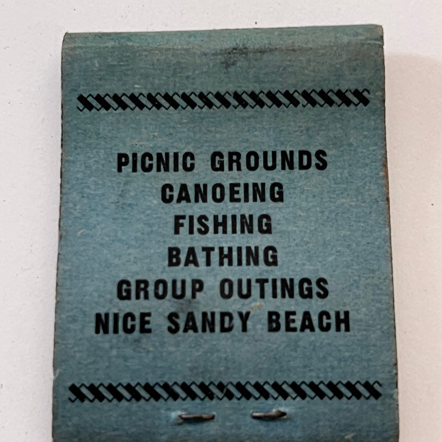 Sandy Beach Camp Laurel Lake Fitzwilliam NH Vintage Matchbook Cover TB8-MB3-9