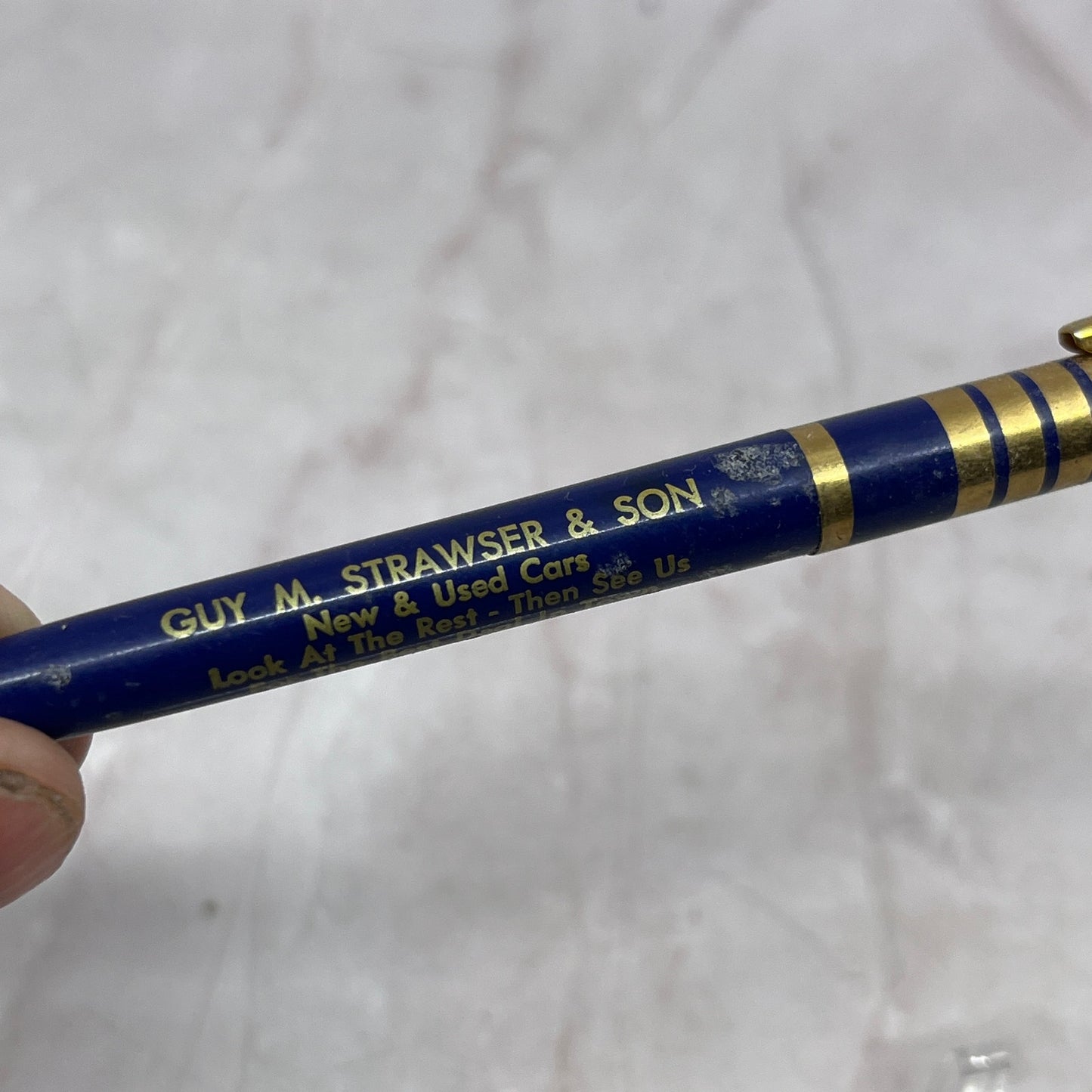 Guy M. Strawser & Son Used Cars Millersburg PA Advertising Ballpoint Pen SF4-P1