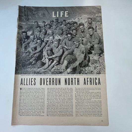 Allies Overrun North Africa 4 Pages 1940s WWII Era Article V30-1