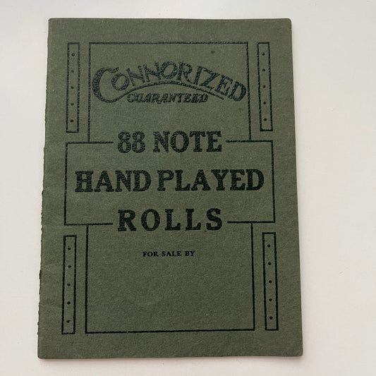 1915 Connorized 88 Hand Played Rolls Catalog Booklet Leopold Winkler H4-3