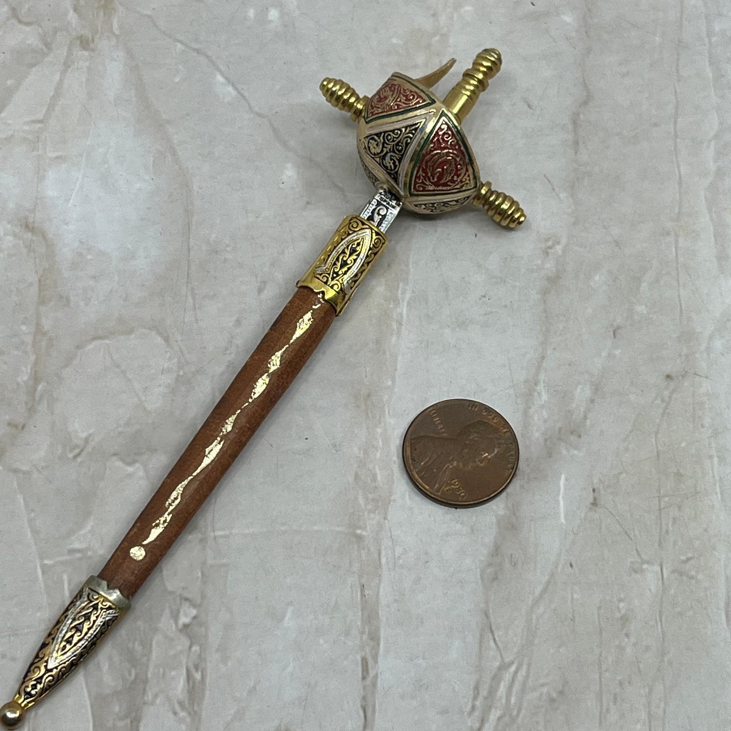 Vintage Sword and Scabbard Letter Opener 5.5" Spain SB3