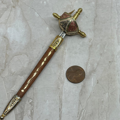 Vintage Sword and Scabbard Letter Opener 5.5" Spain SB3