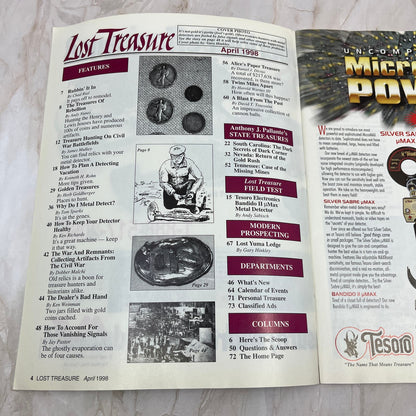 1998 April - Lost Treasure Magazine - Treasure Hunting Gold Prospecting M13