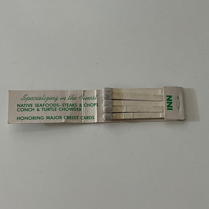 Green Turtle Inn Restaurant Islamorada Florida Slim Vintage Matchbook SC4-R7