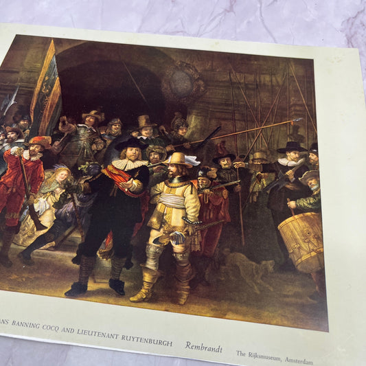 The Shooting Company of Captain Frans Banning Rembrandt 9.5x12.5" Art Print V20