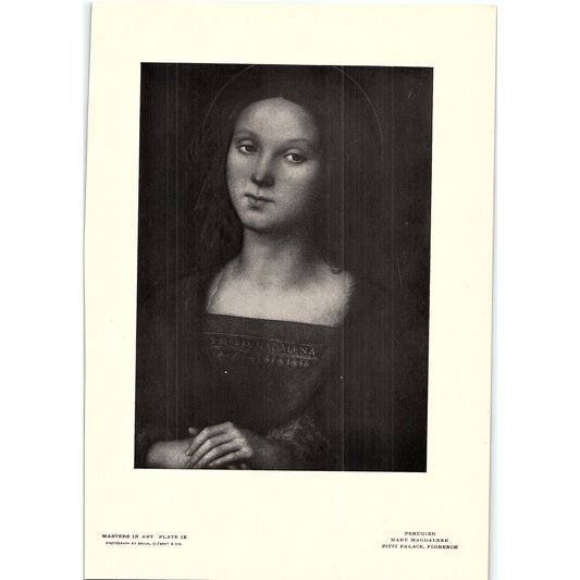 Mary Magdalene - Perugino - 1902 Litho Art Print AF4-13