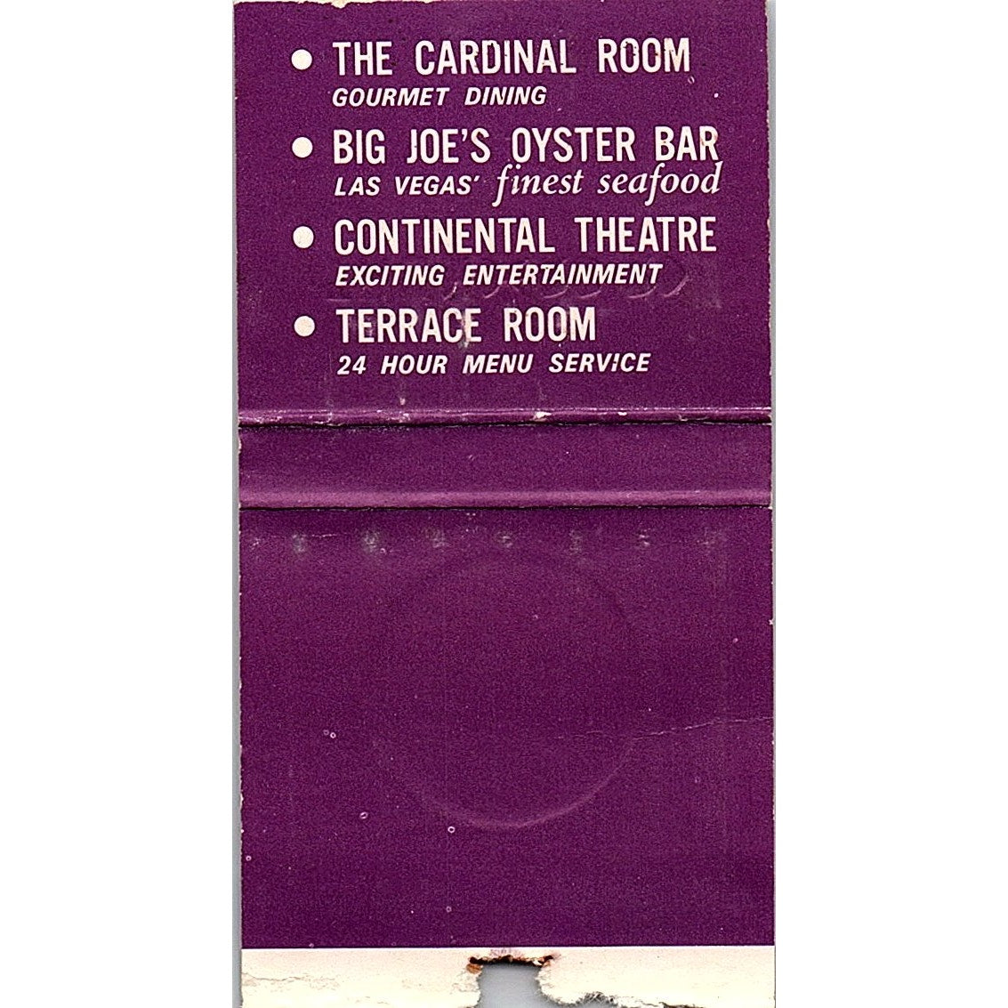The Thunderbird Hotel and Casino Las Vegas NV Vintage Matchbook MM5-8