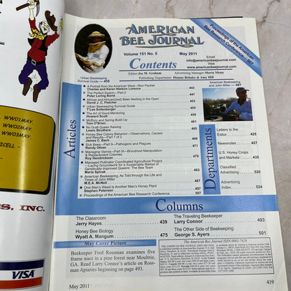 2011 May - American Bee Journal Magazine - Bees Beekeeping Honey M9