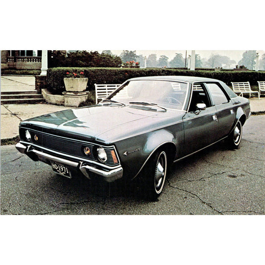 1971 American Motors Hornet SST 4-Door Sedan Promo Vintage Postcard PC6
