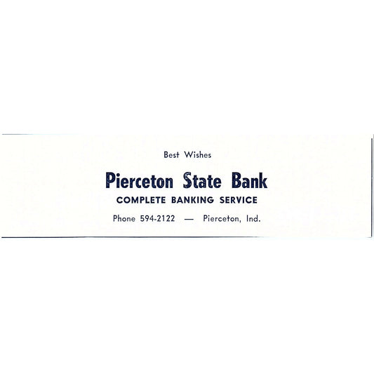 Pierceton State Bank, Pierceton Indiana 1964 Ad AG1-9