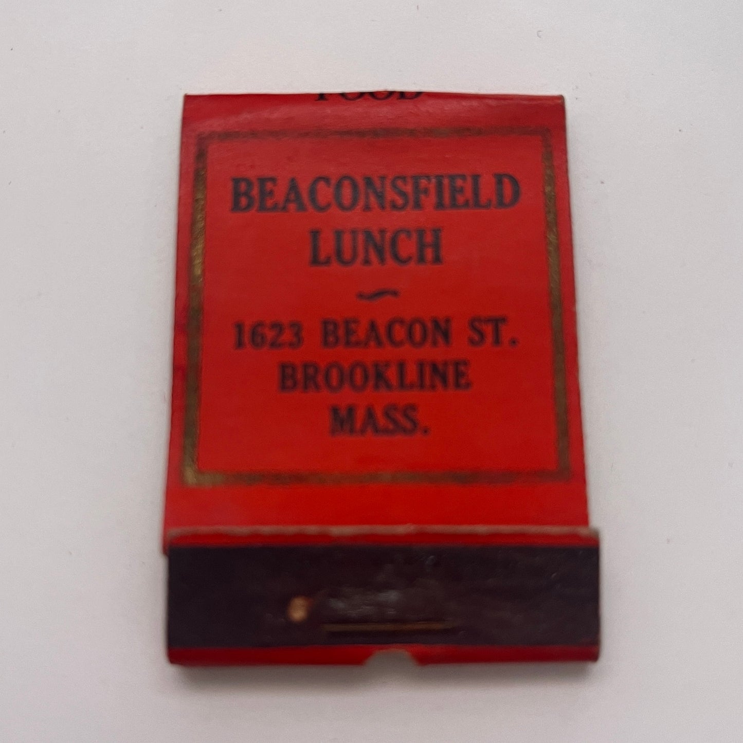 Beaconsfield Lunch Brookline MA Vintage Matchbook Cover TB8-MB-2