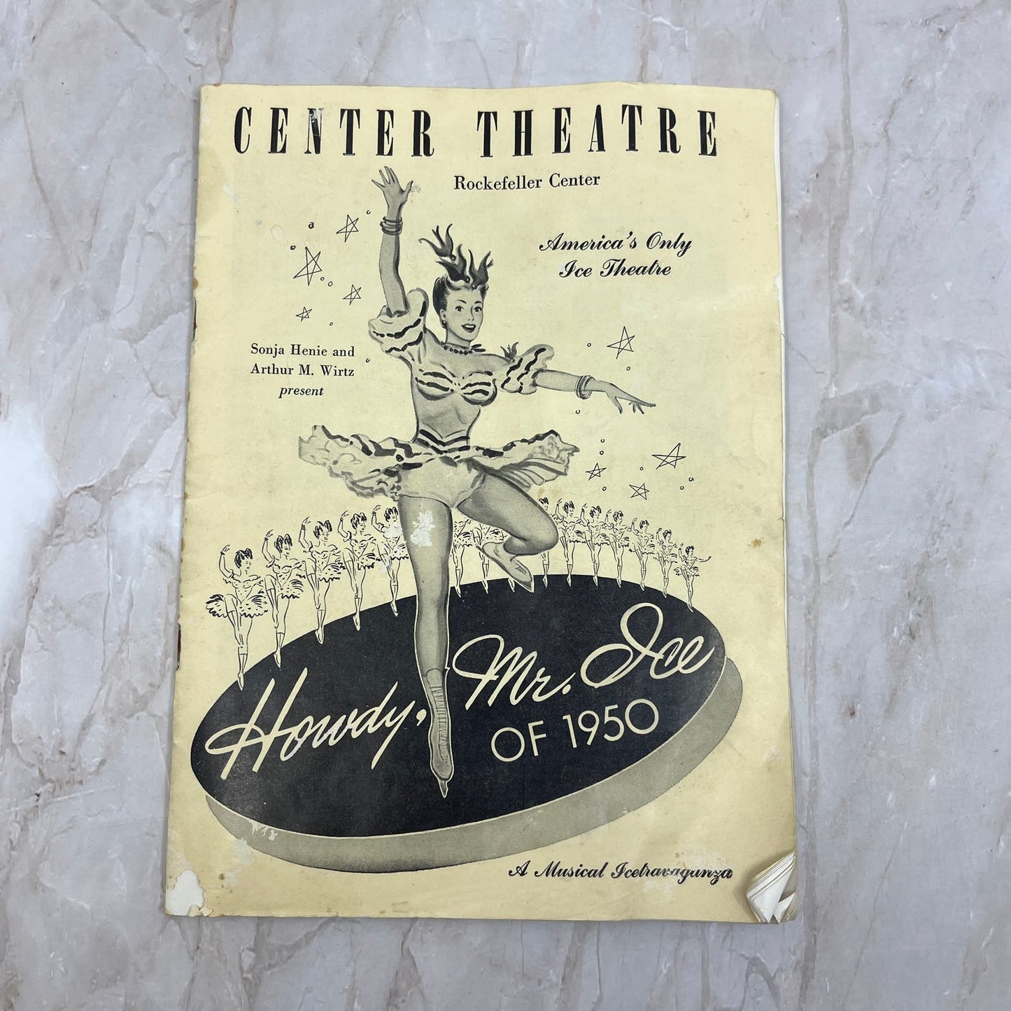 Center Theatre Howdy, Mr. Ice of 1950 Program Rockefeller Center TF5-L2