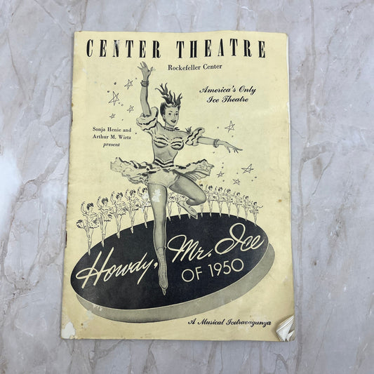 Center Theatre Howdy, Mr. Ice of 1950 Program Rockefeller Center TF5-L2