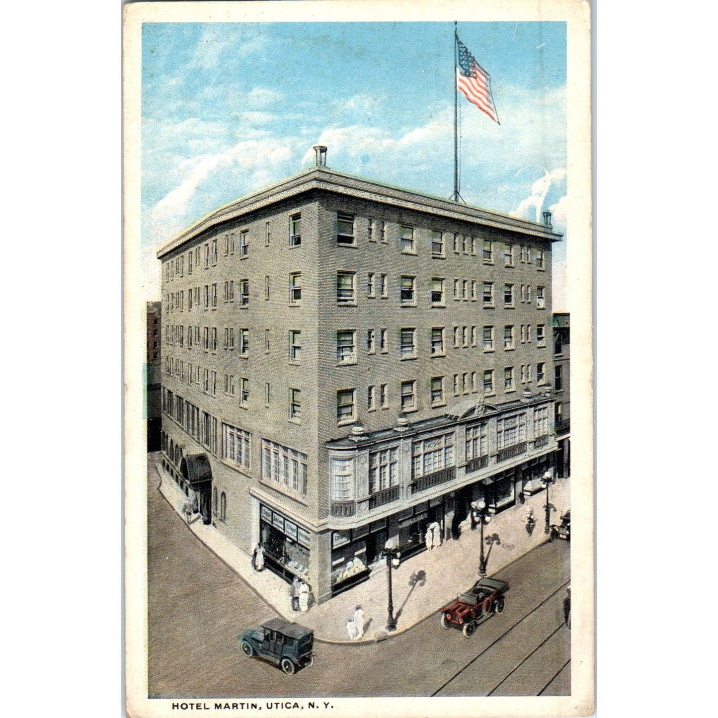 Hotel Martin Utica NY Vintage Original Postcard PC9