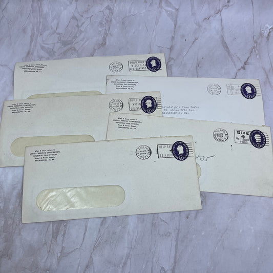 1950s Lot of Liquid Carbonic Corporation Philadelphia PA Envelopes L4-4-14