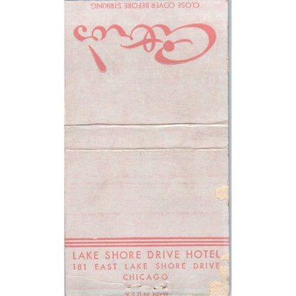 Citro's Restaurant Lake Shore Drive Hotel Chicago Vintage Matchbook Cover SF4-Y7