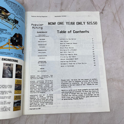 1984 Sep/Oct - Popular Mining Magazine - Treasure Hunting Prospecting Gold M11