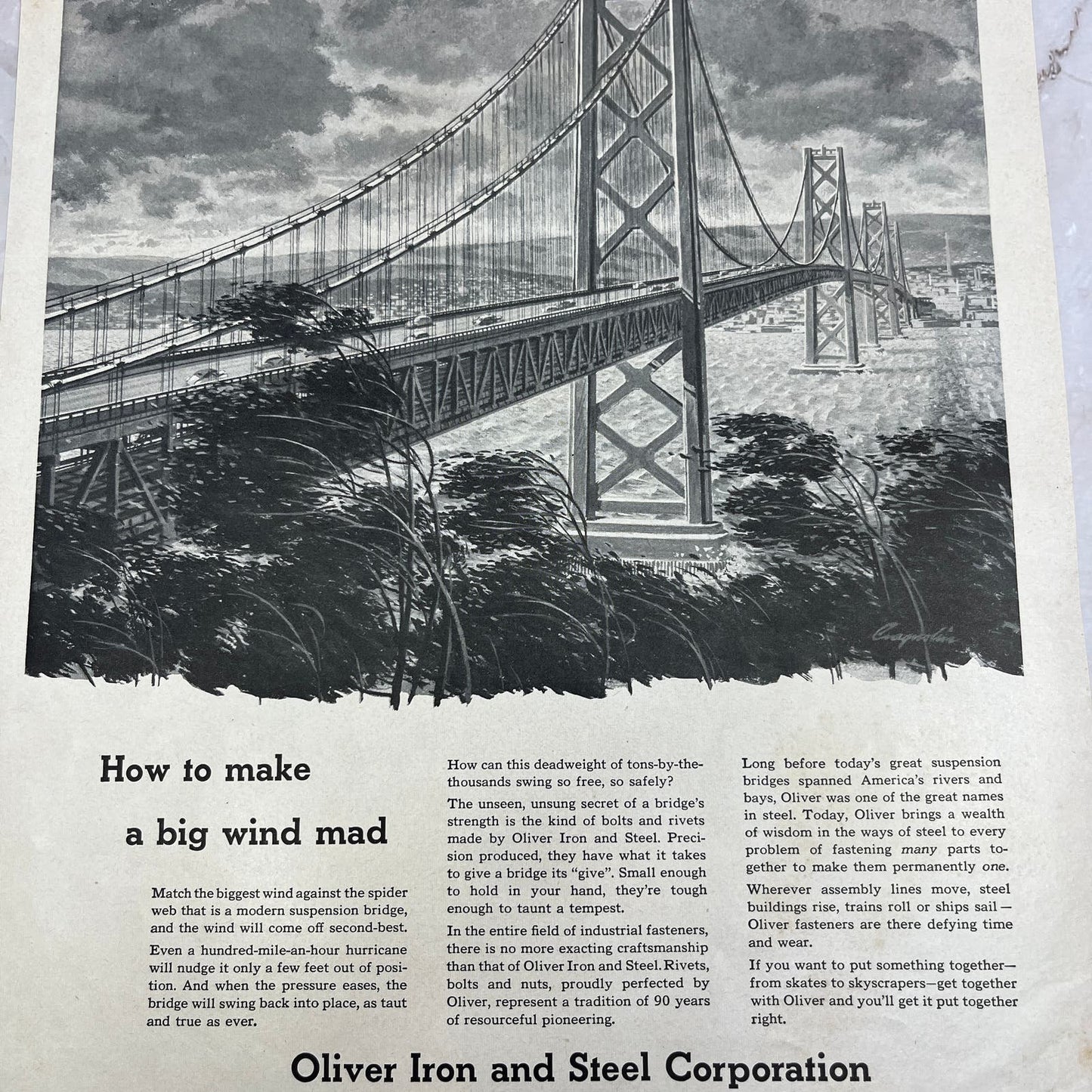 Oliver Iron and Steel Corporation 1951 Magazine Ad FL6-10