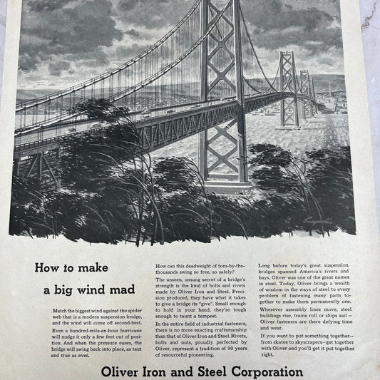 Oliver Iron and Steel Corporation 1951 Magazine Ad FL6-10