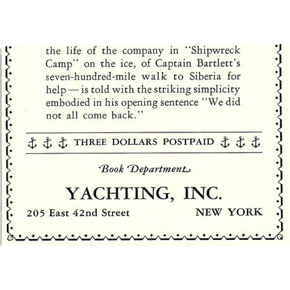 Zobel's Sea-Skiff & Yacht Works Walter J Bennett Seabright NJ 1932 Ad AG2-M18