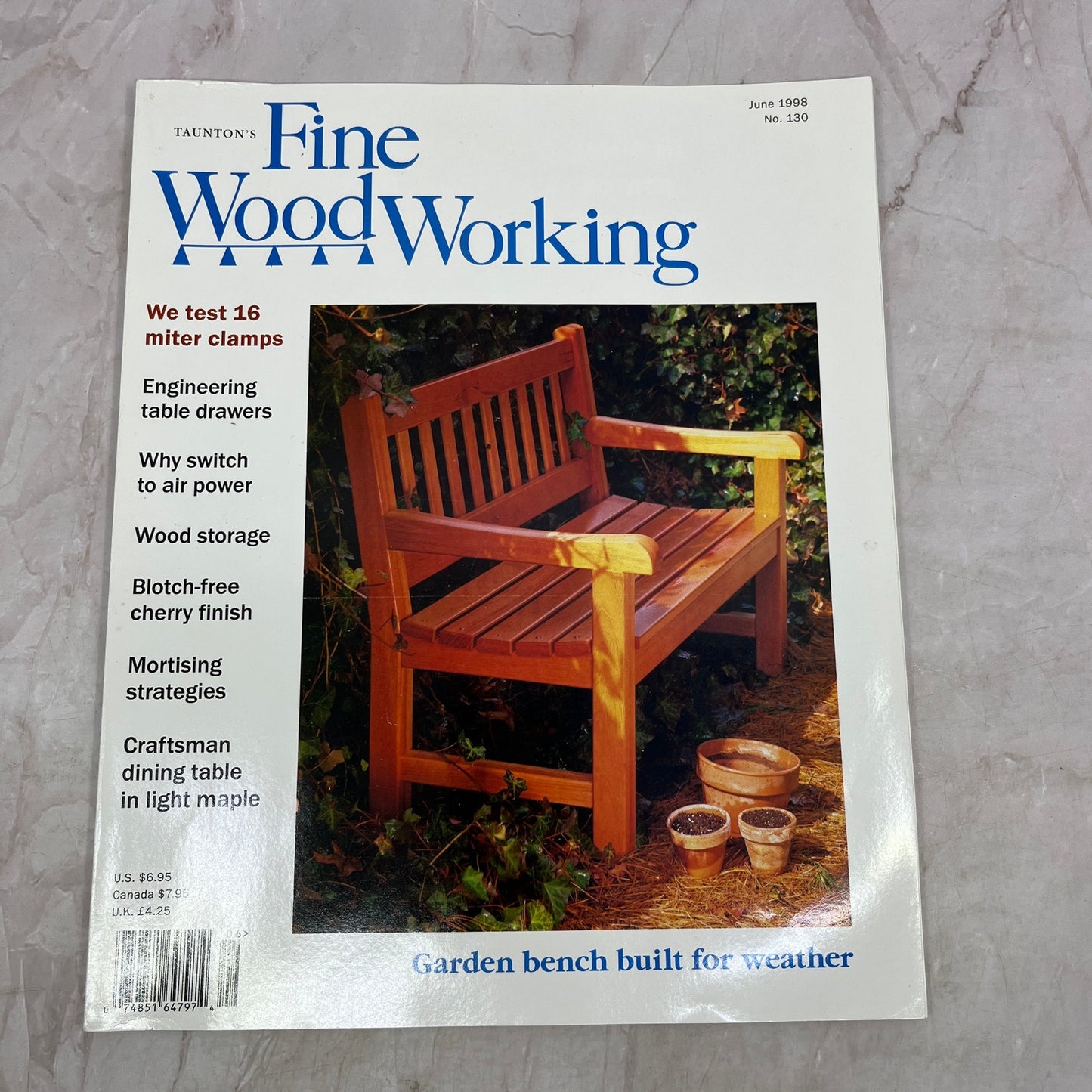 Garden Bench - Jun 1998 No 130 - Taunton's Fine Woodworking Magazine M33