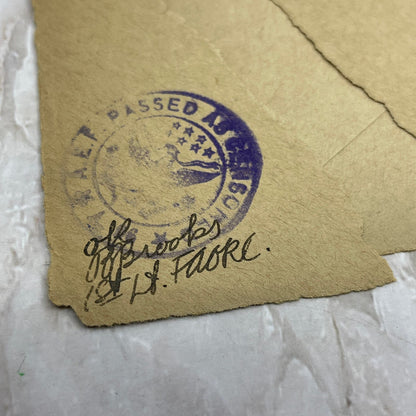 1918 WWI Envelope to Mrs. John Garlow New York City AE6