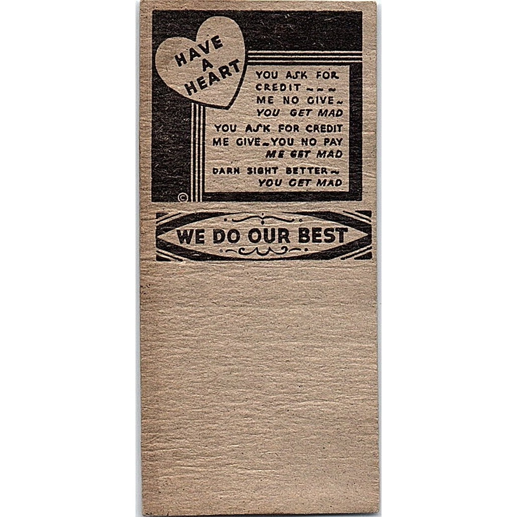 Brooklyn Tavern B. Pedersen Superior WI Vintage Matchbook Cover SC7-Y2