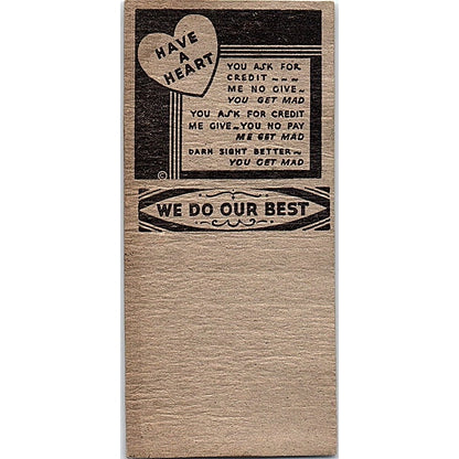 Brooklyn Tavern B. Pedersen Superior WI Vintage Matchbook Cover SC7-Y2