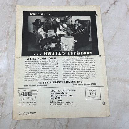1973 Sep/Oct White's Electronics Discover Newsletter Treasure Hunting OR M19
