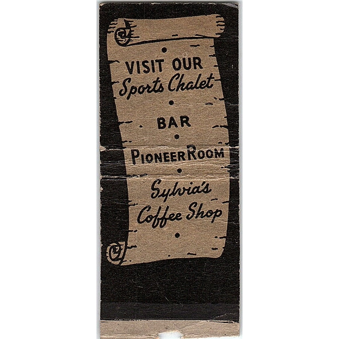 Stagecoach Inn West Yellowstone Montana Vintage Matchbook Cover SC7-Y10